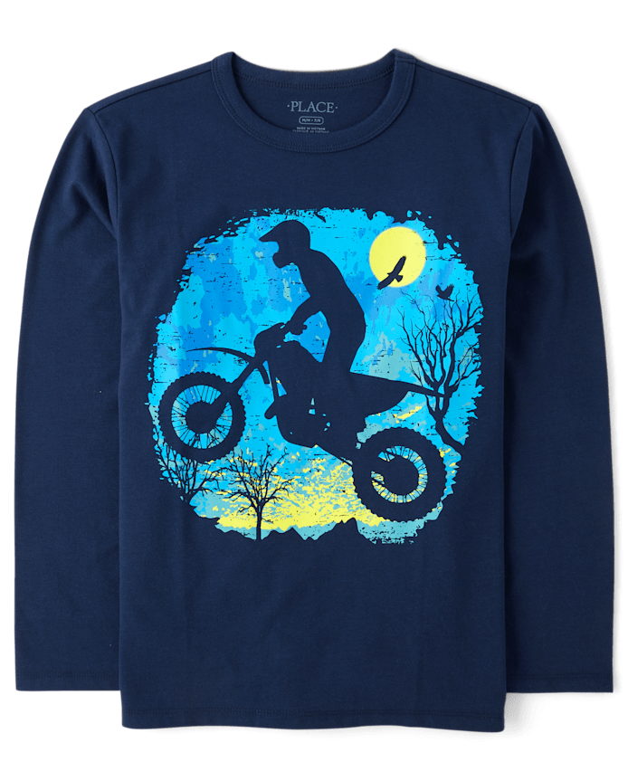 Boys Biker Graphic Tee
