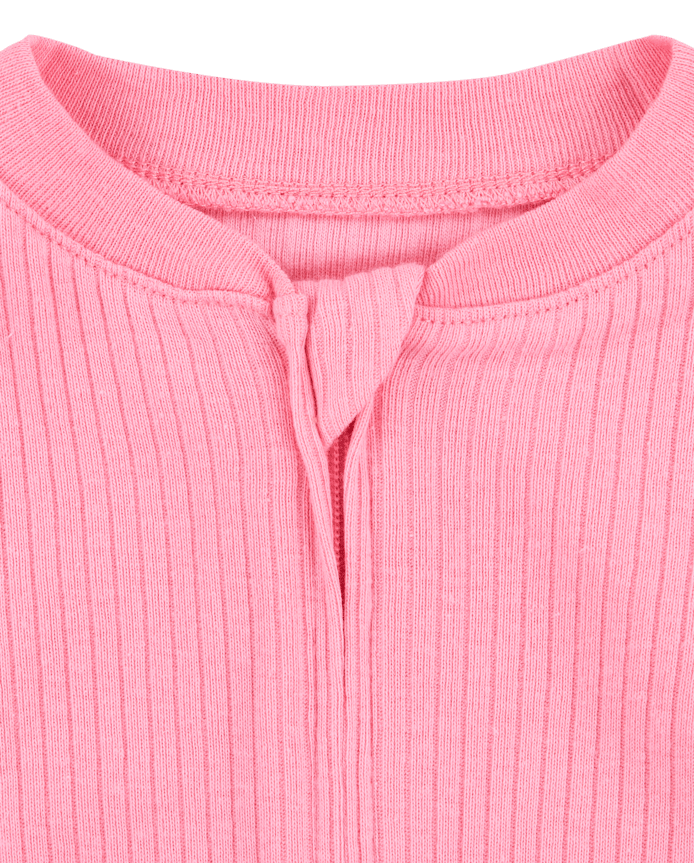 Baby Girls Huggies™ Ribbed Footed Coverall