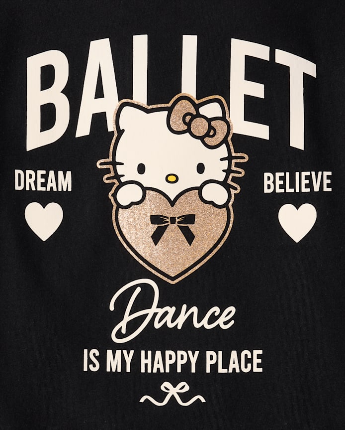 Girls Hello Kitty® Glitter Dance Baby Tee