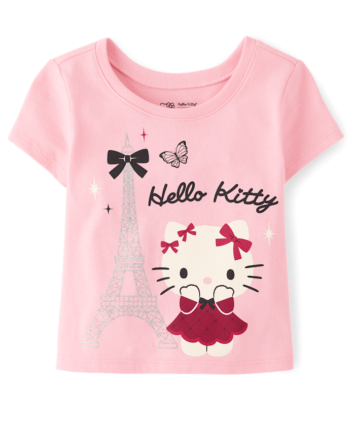 Toddler Girls Hello Kitty® Glitter Eiffel Tower Baby Tee