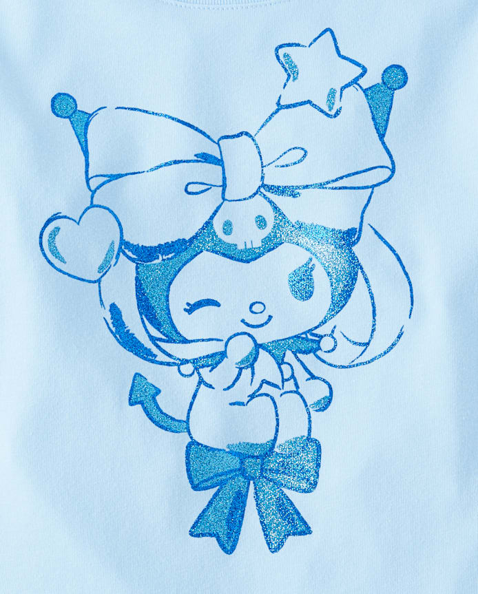 T-shirt bébé pailleté Kuromi™ pour filles