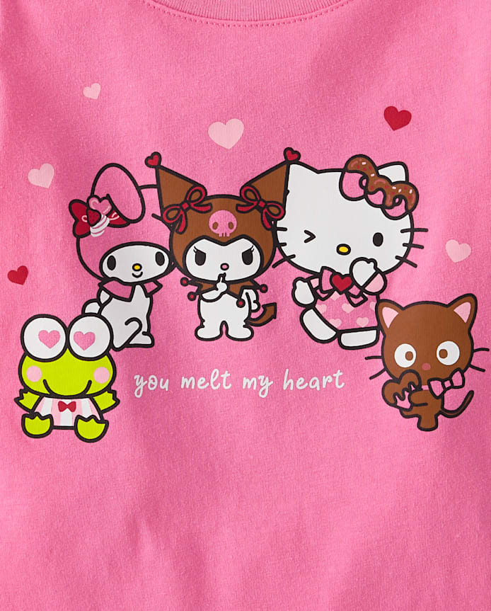 T-shirt graphique Hello Kitty® et ses amis pour petites filles : « Melt My Heart »