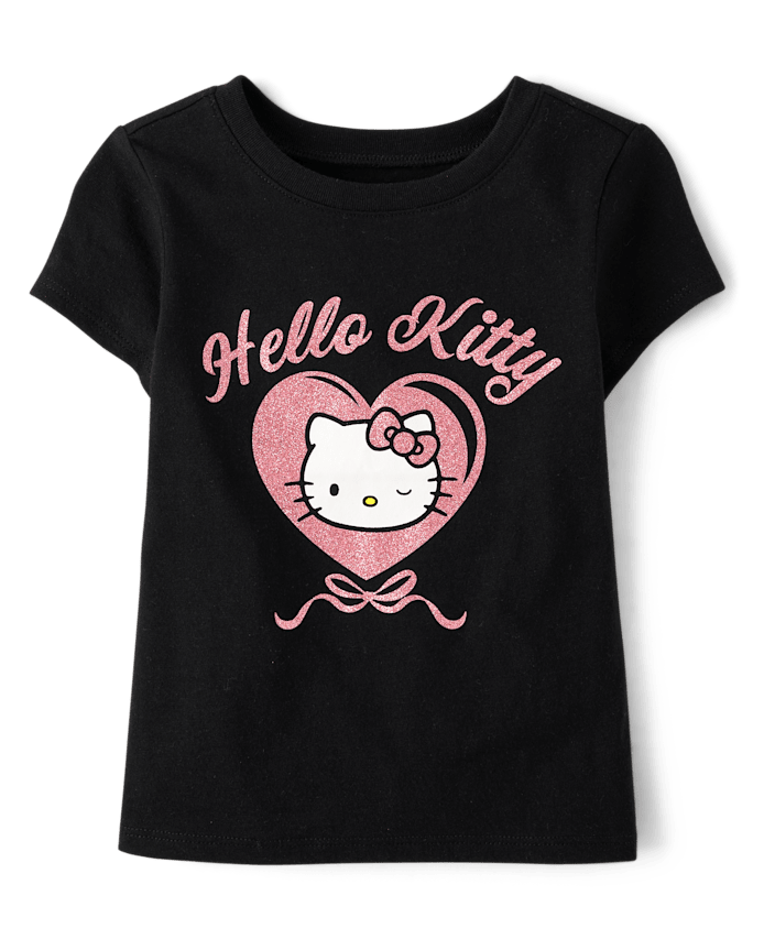 Toddler Girls Hello Kitty® Glitter Heart Graphic Tee