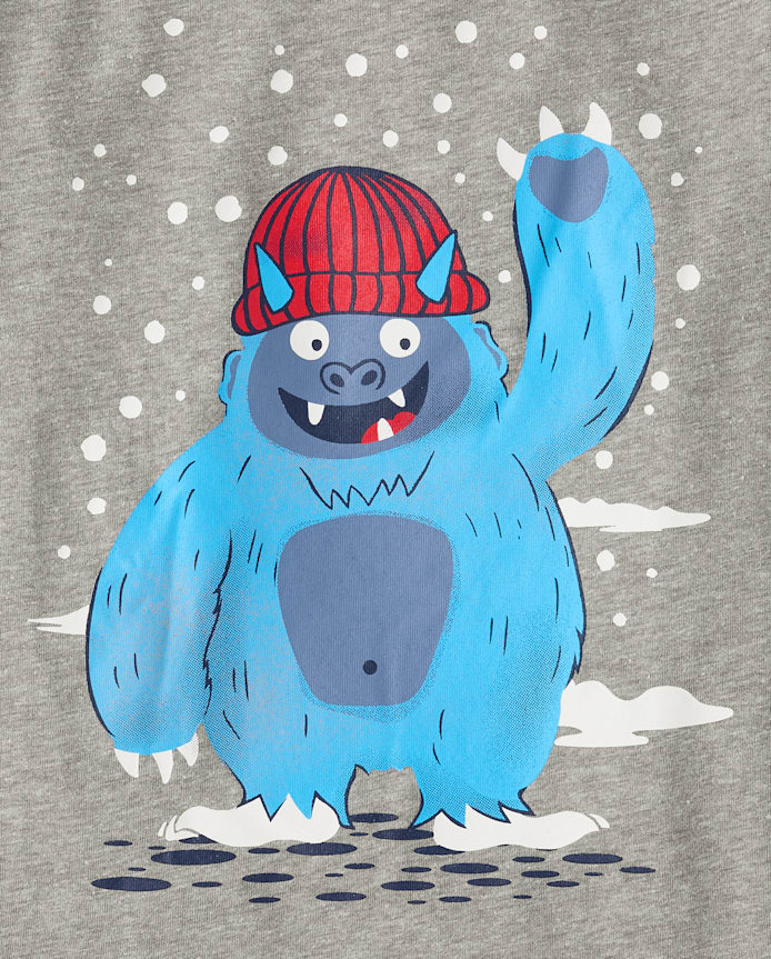 Baby And Toddler Boys Winter Yeti Graphic Tee