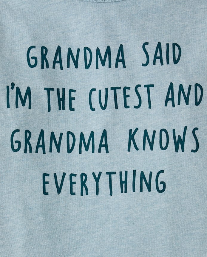 Baby And Toddler Boys Grandma Said Graphic Tee