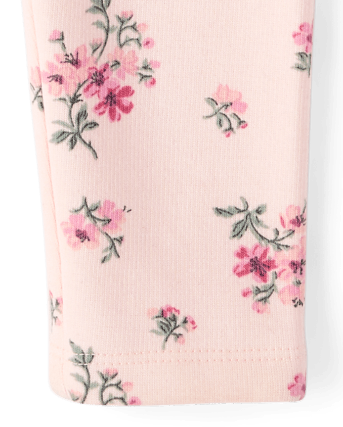Baby And Toddler Girls Floral Winter Warm Leggings