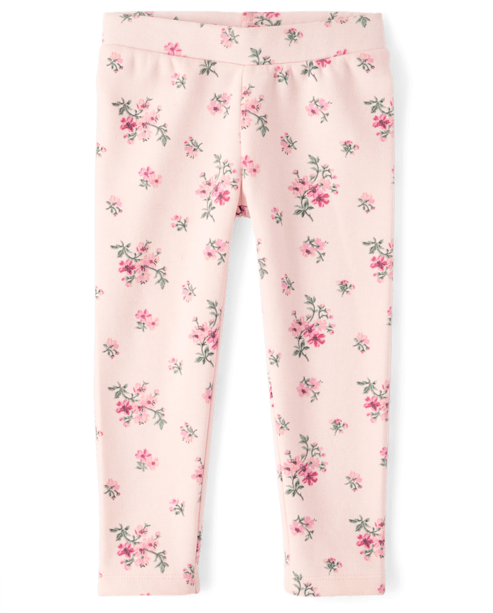Baby And Toddler Girls Floral Winter Warm Leggings
