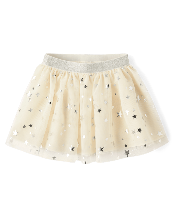 Toddler Girls Foil Star Tutu Skirt
