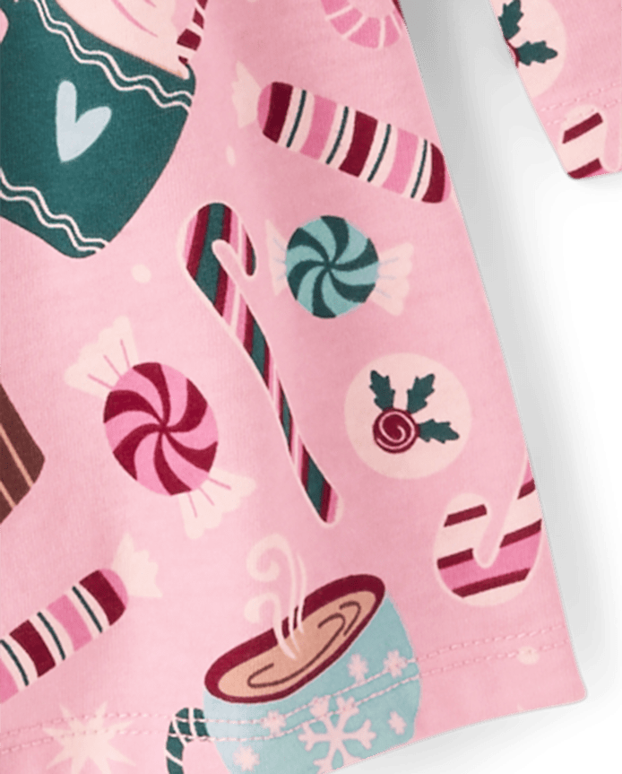 Baby And Toddler Girls Print Babydoll Dress