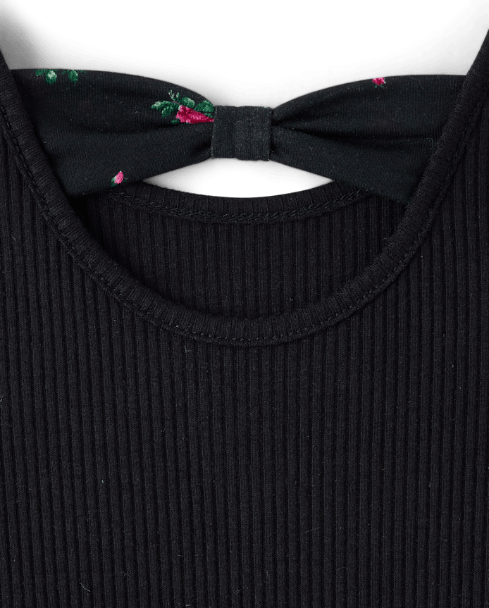 Baby And Toddler Girls Floral Bow Back Dress