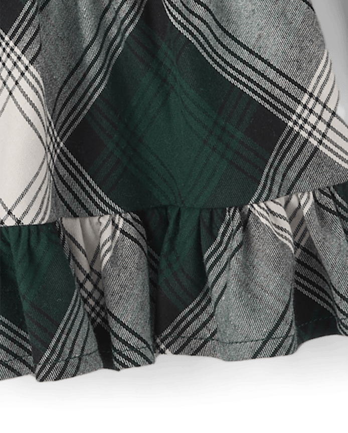 Baby And Toddler Girls Plaid Drop Waist Dress