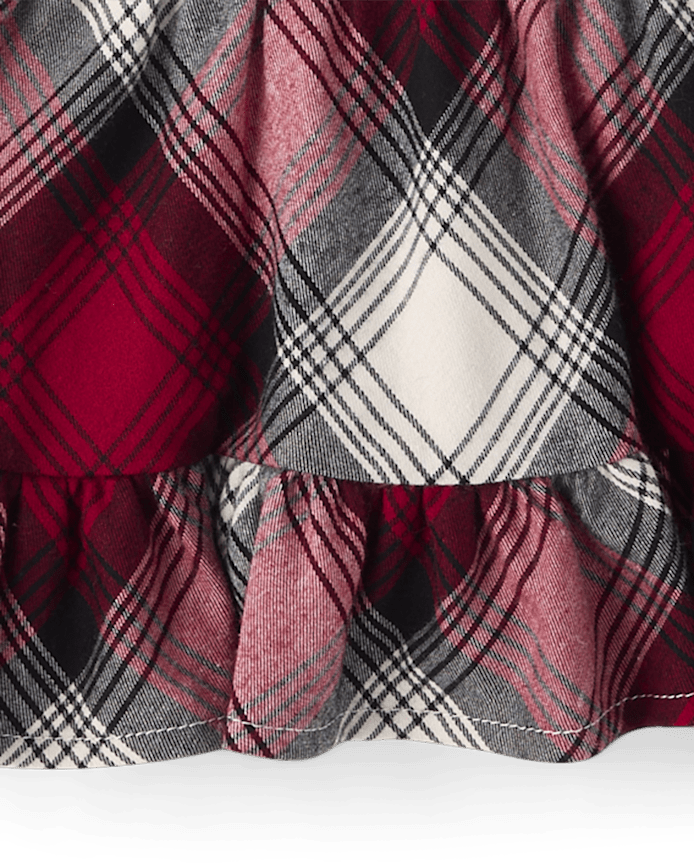 Baby And Toddler Girls Plaid Drop Waist Dress