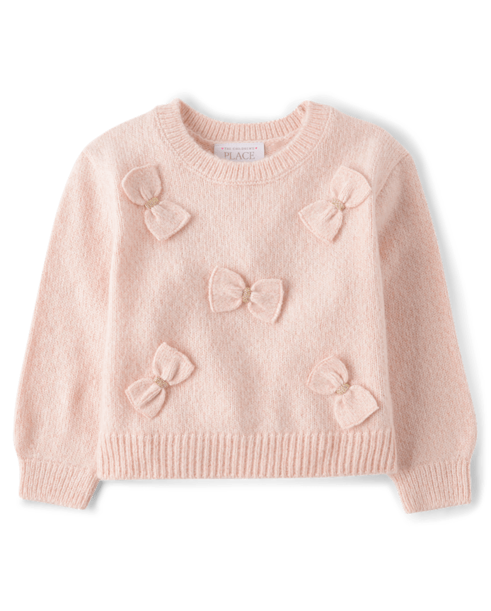 Toddler Girls Bow Sweater