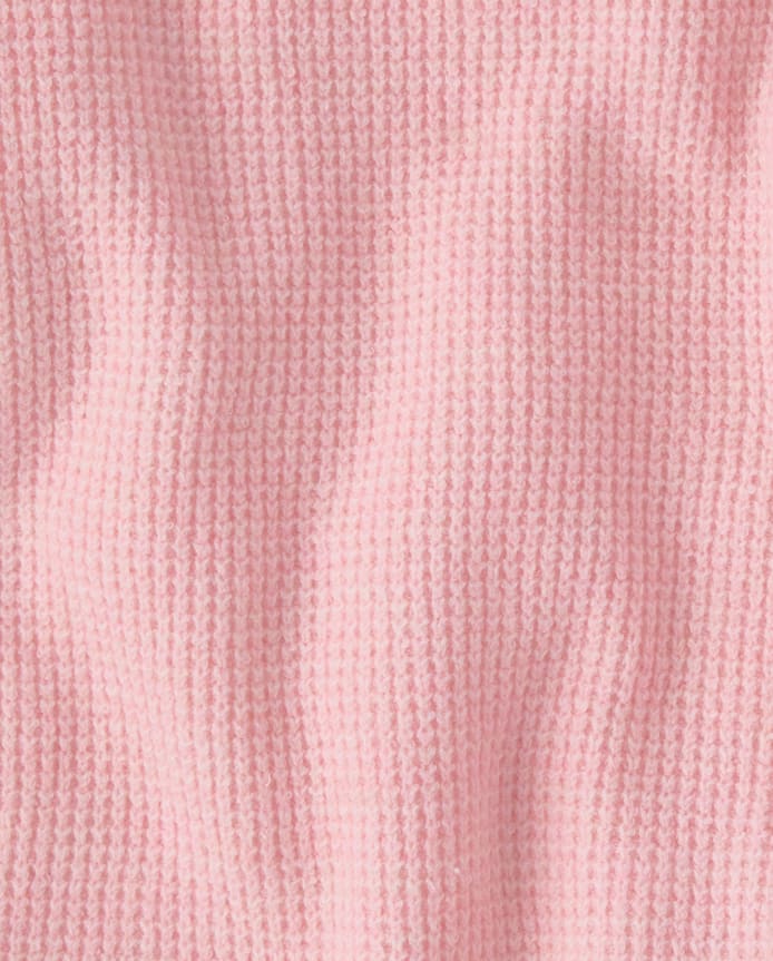 Toddler Girls Waffle Sweater 2-Piece Outfit Set