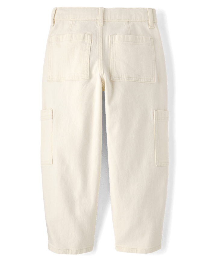 Girls Utility Barrel Jeans