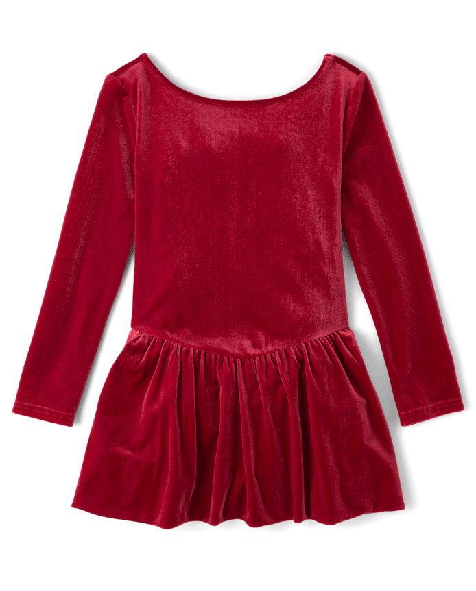 Girls Velour Bubble Dress