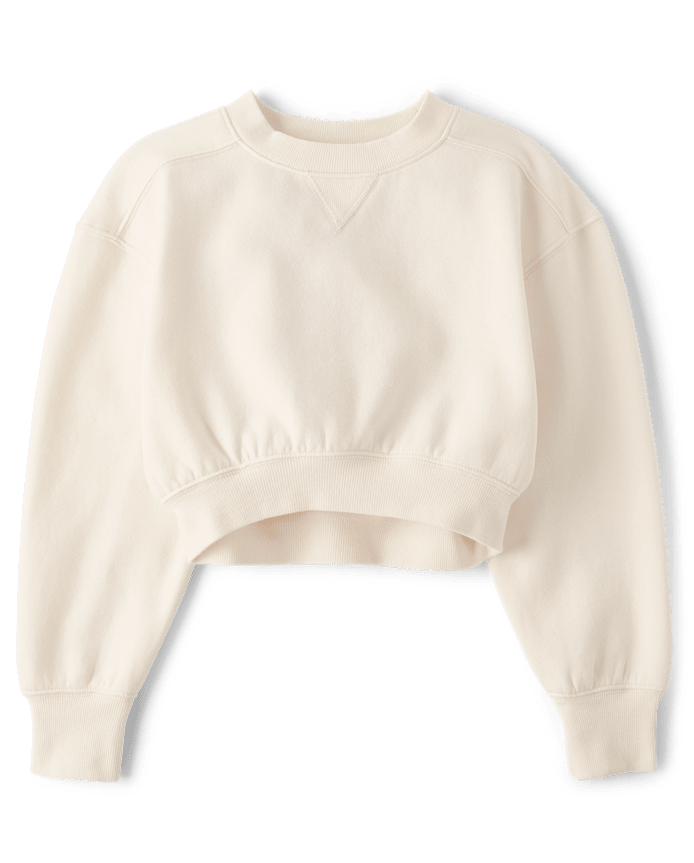 Girls Garment Dyed Premium Fleece Sweatshirt