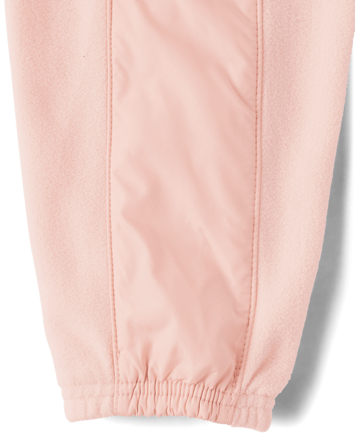 Girls Microfleece Cargo Jogger Pants