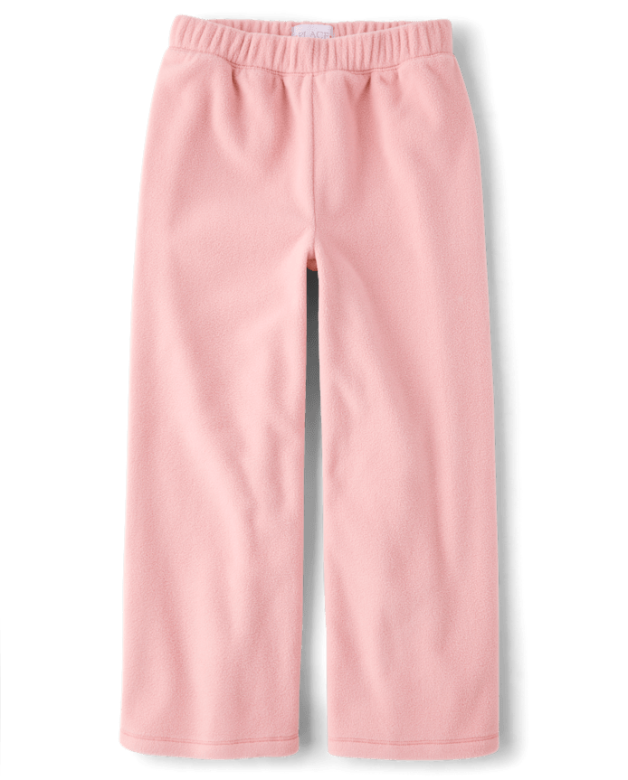 Girls Microfleece Wide Leg Sweatpants