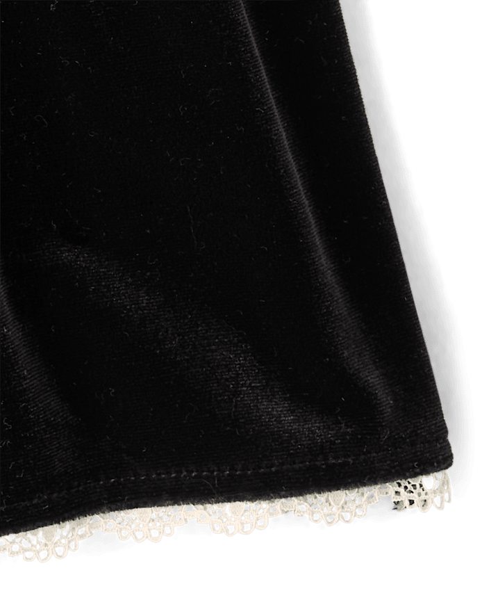 Girls Smocked Velour 2-Piece Outfit Set