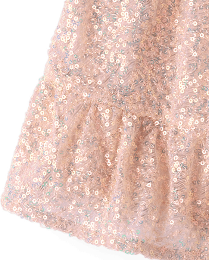 Girls Sequin Tiered Skirt