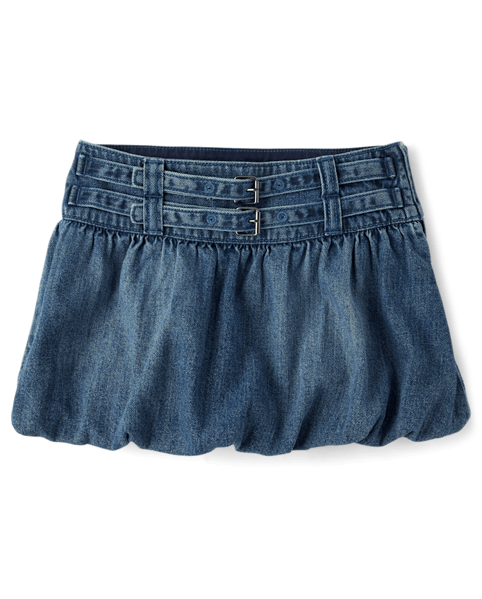 Tween Girls Denim Bubble Skort