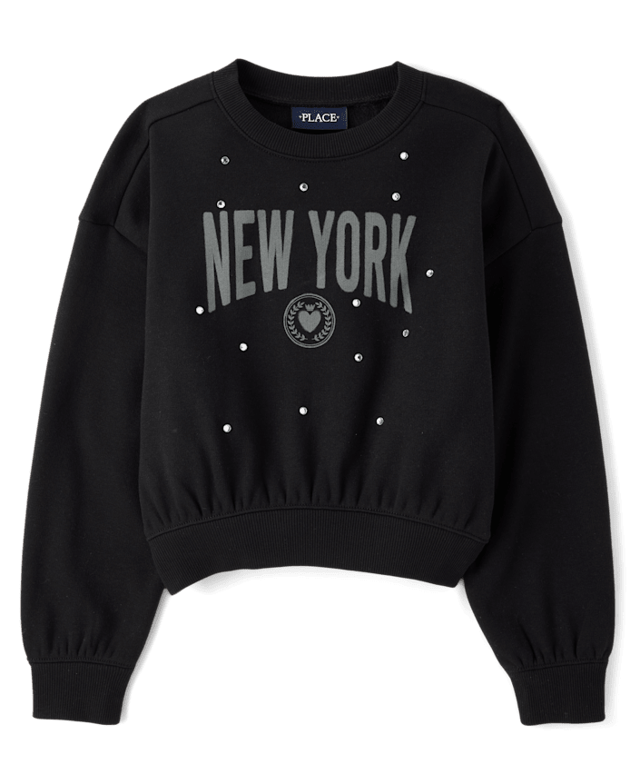 Sweat-shirt chaud d'hiver orné pour filles