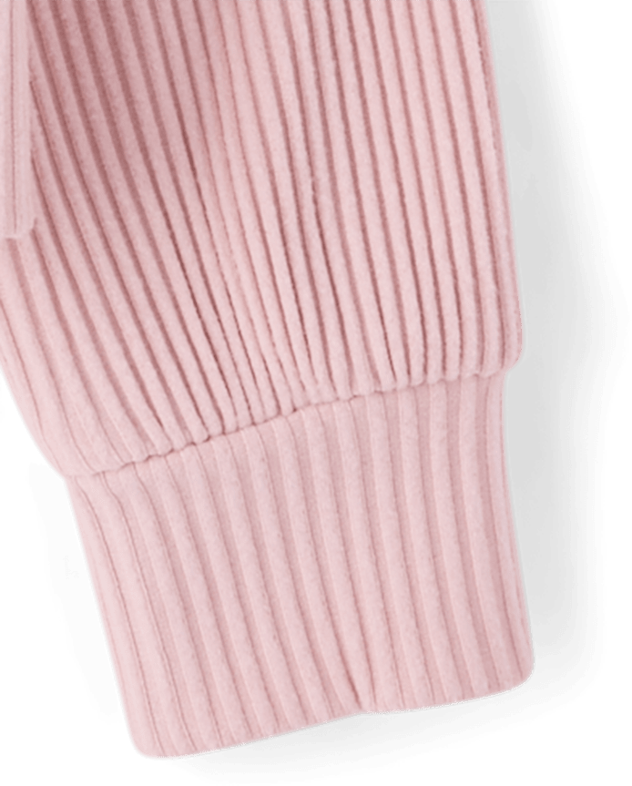 Girls Plush Rib Hoodie