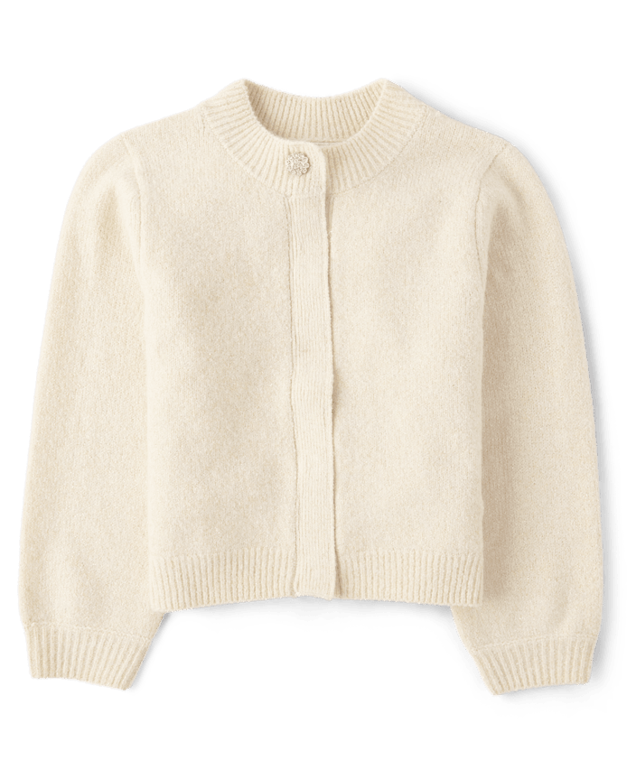 Girls Shimmer Sweater Cardigan