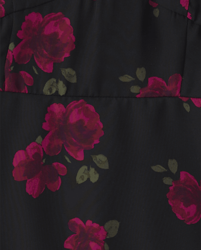 Tween Girls Chiffon Floral Dress