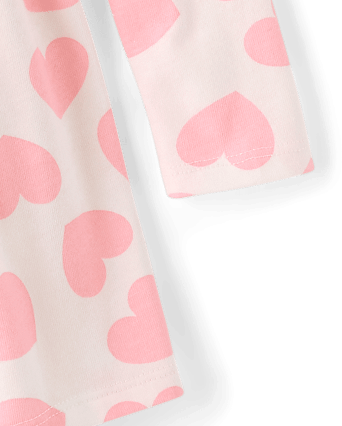 Baby And Toddler Girls Heart Bow Back Dress