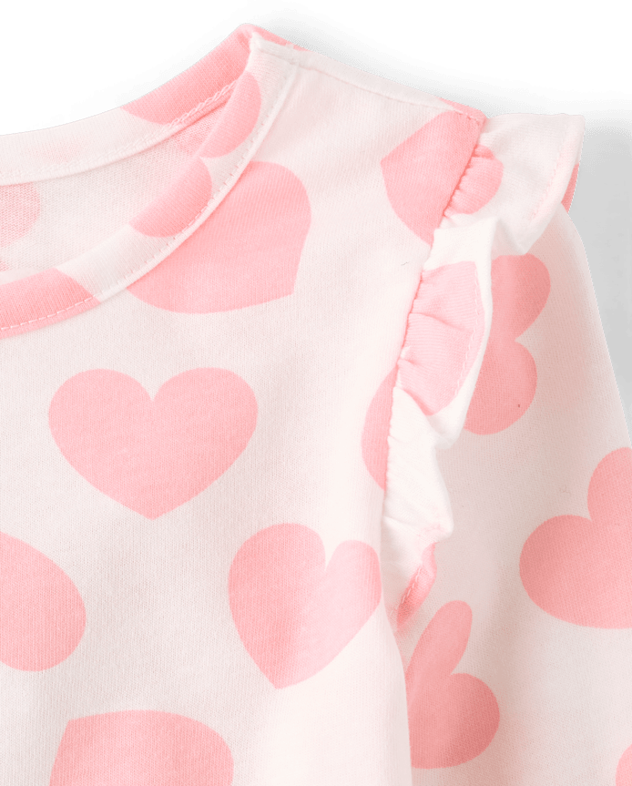 Toddler Girls Heart Flutter Top 3-Pack