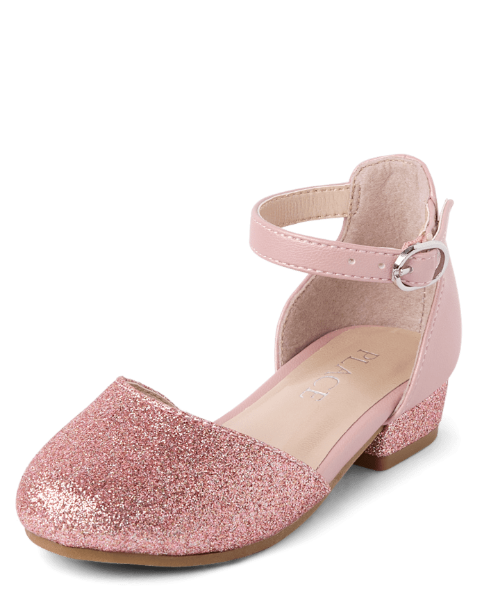 Toddler Girls Glitter Low Heels