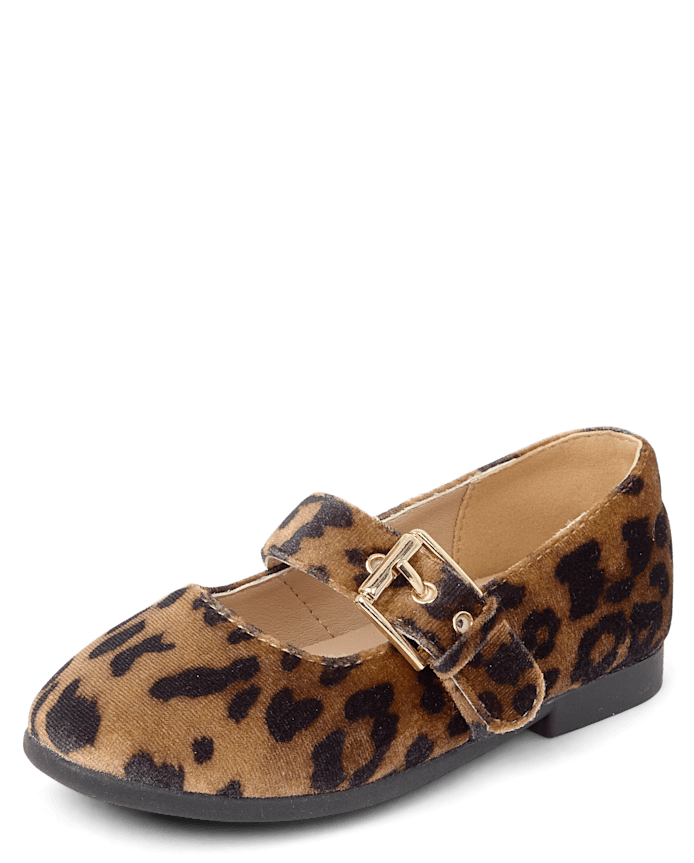 Toddler Girls Leopard Mary Jane Shoes