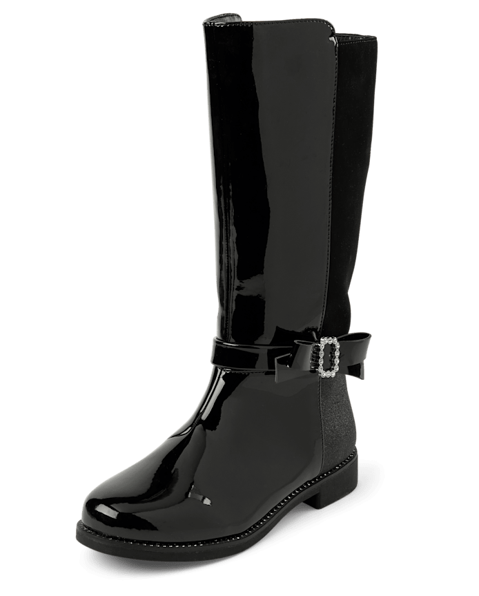 Bottes à nœud strass pour filles