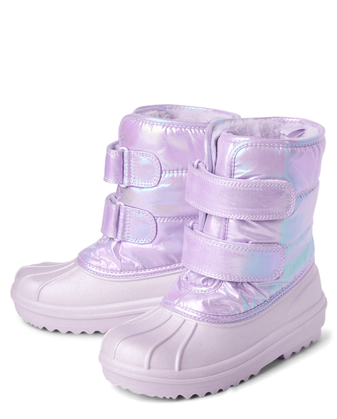 Girls Iridescent All Weather Boots