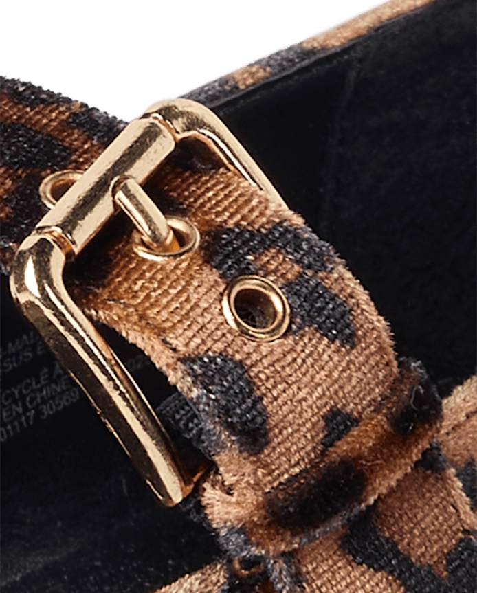 Girls Leopard Mary Jane Shoes