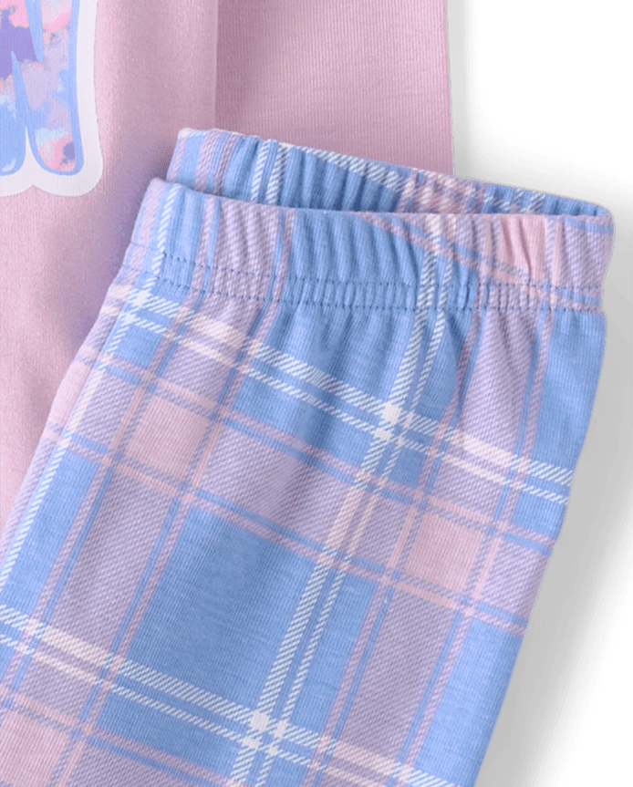 Girls Cat Beanie Snug Fit Cotton Pajamas