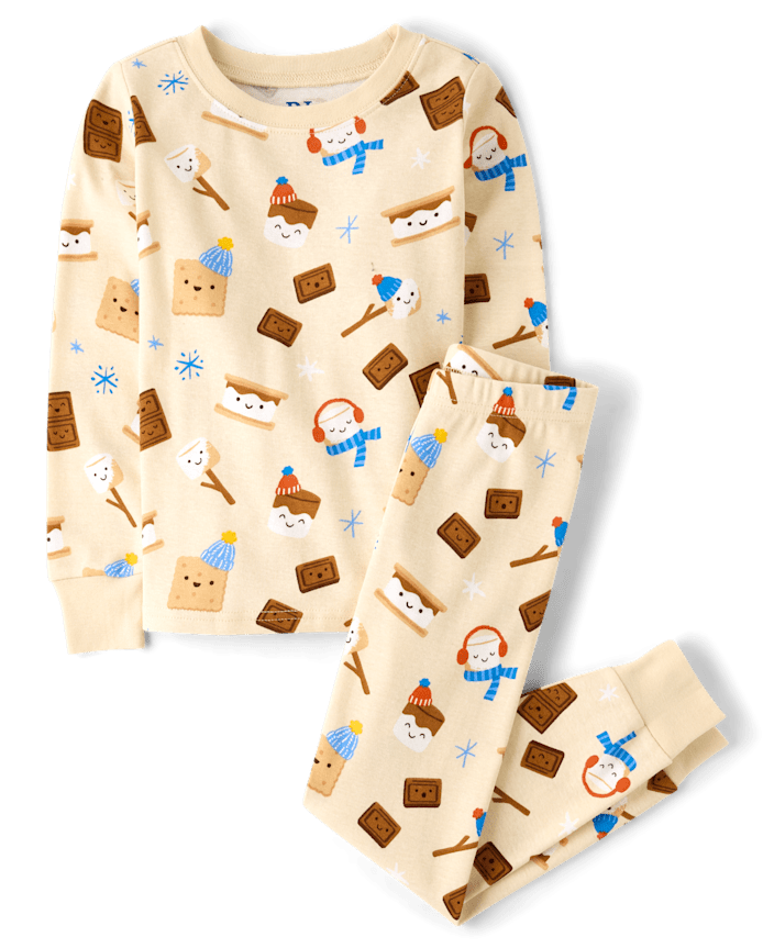 Boys S'mores Snug Fit Cotton Pajamas