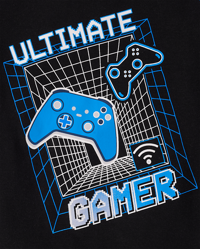 Boys Glow Gamer Snug Fit Cotton Pajamas