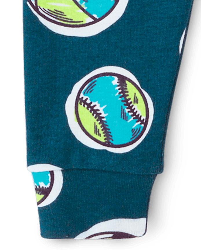 Baby And Toddler Boys Sports Snug Fit Cotton Pajamas