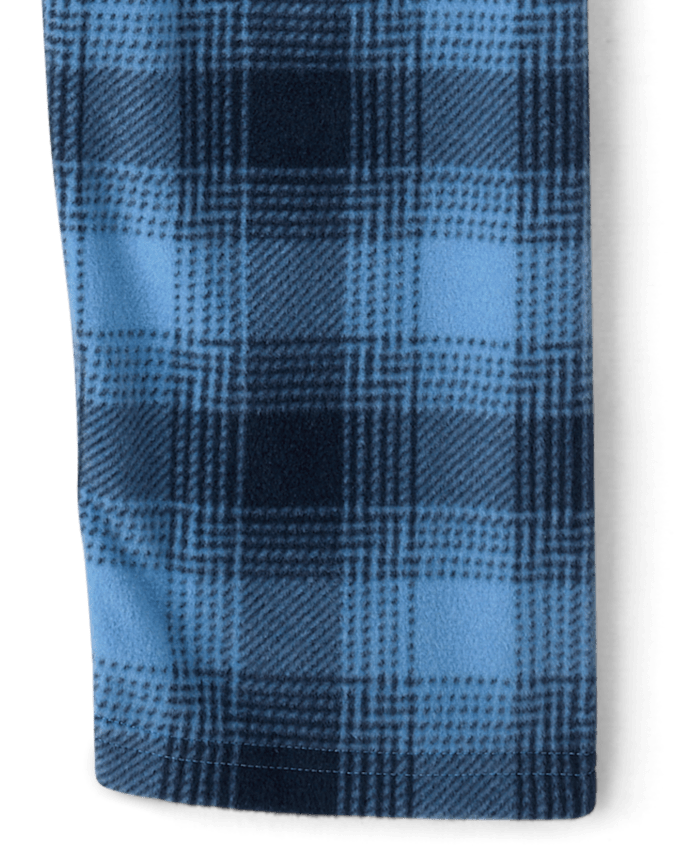 Boys Plaid Microfleece Pajama Pants