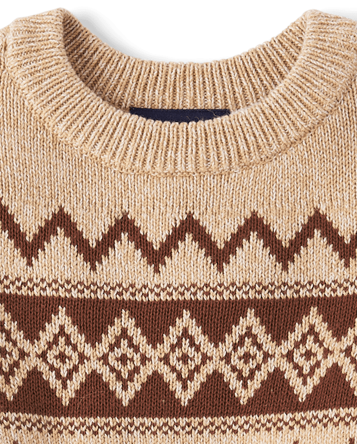 Pull Fair Isle pour bébés et petits garçons