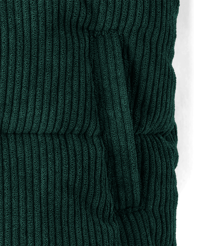 Doudoune en velours côtelé épais doublée de sherpa avec motif arbre brodé pour bébé et tout-petit