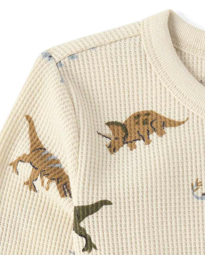 Baby And Toddler Boys Print Thermal Top