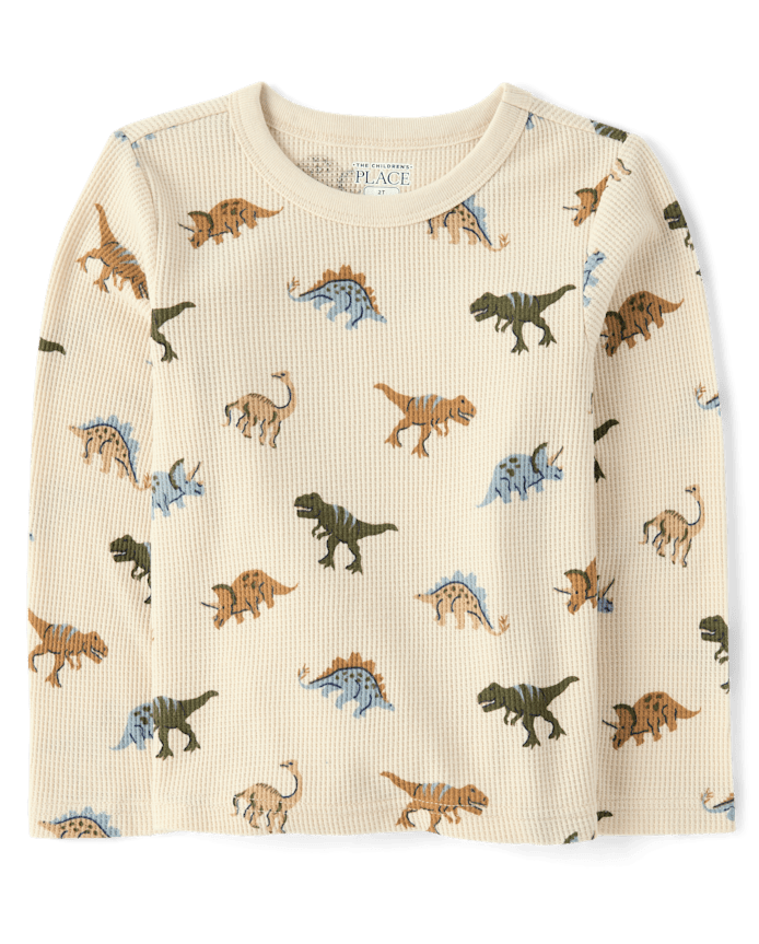 Baby And Toddler Boys Print Thermal Top