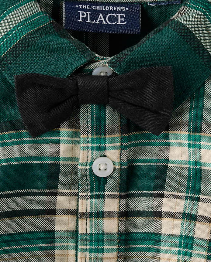 Baby Boys Matching Family Plaid 2-Piece Outfit Set