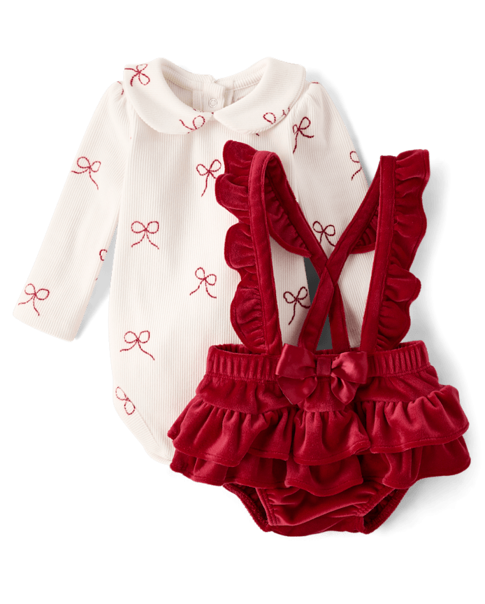 Ensemble de vêtements jeu 2 pièces pour bébé fille, jupe à volants et bulles