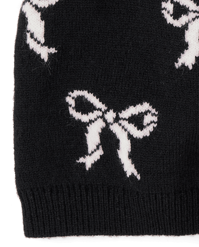 Girls Bow Pom Beanie 2-Pack