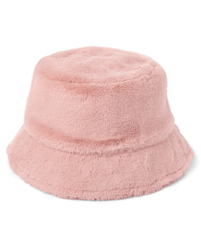 Girls Faux Fur Bucket Hat